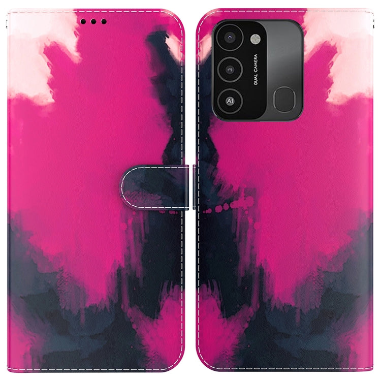 For Tecno Spark Go 2022 / Spark 8C Watercolor Pattern Horizontal Flip Leather Phone Case