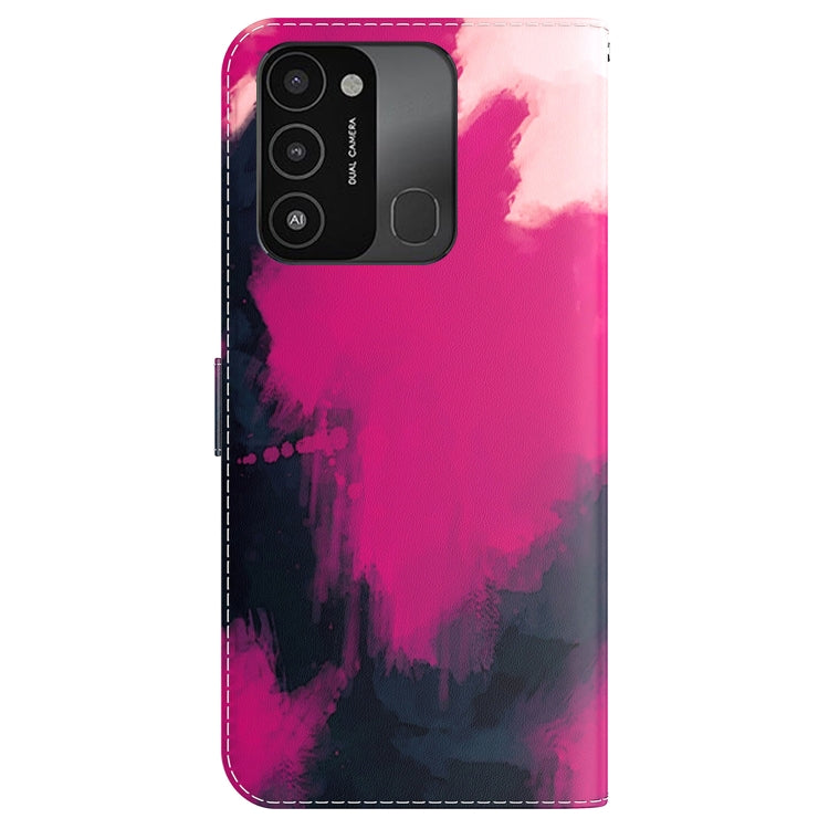 For Tecno Spark Go 2022 / Spark 8C Watercolor Pattern Horizontal Flip Leather Phone Case