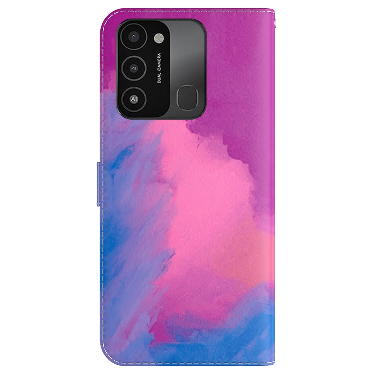 For Tecno Spark Go 2022 / Spark 8C Watercolor Pattern Horizontal Flip Leather Phone Case