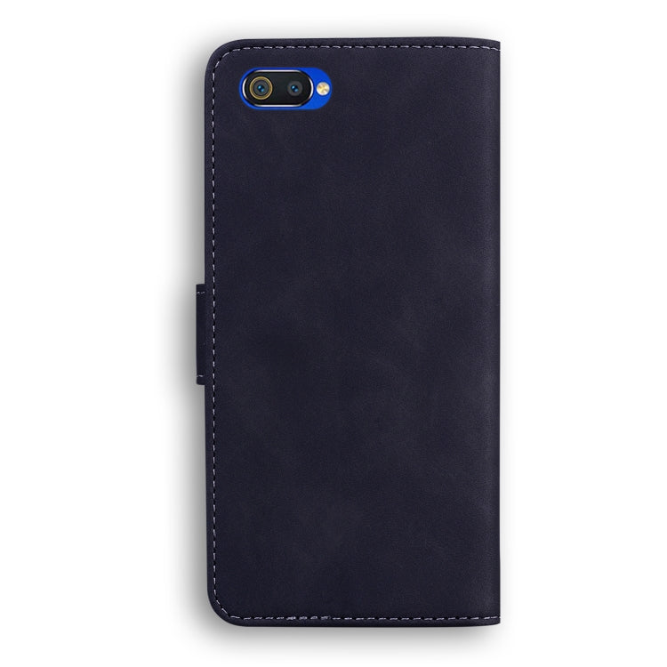 For OPPO A1K/Realme C2 Skin Feel Pure Color Flip Leather Phone Case