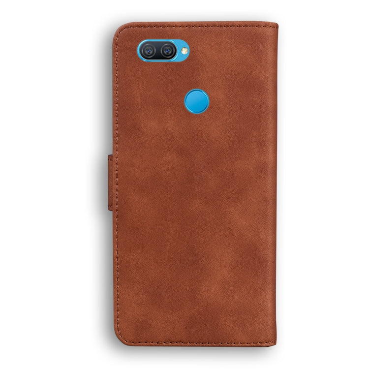 For OPPO A5S/AX5S/A12/A11K Skin Feel Pure Color Flip Leather Phone Case