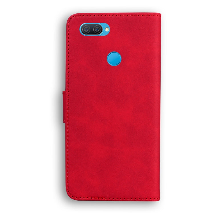 For OPPO A5S/AX5S/A12/A11K Skin Feel Pure Color Flip Leather Phone Case