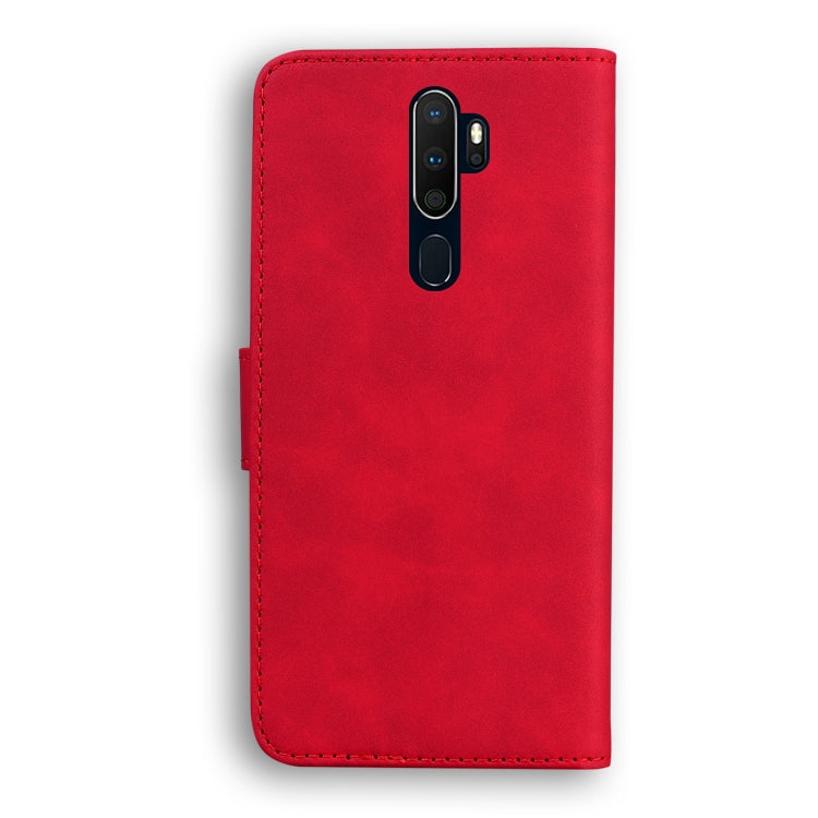 For OPPO A9 2020/A5 2020/A11X Skin Feel Pure Color Flip Leather Phone Case