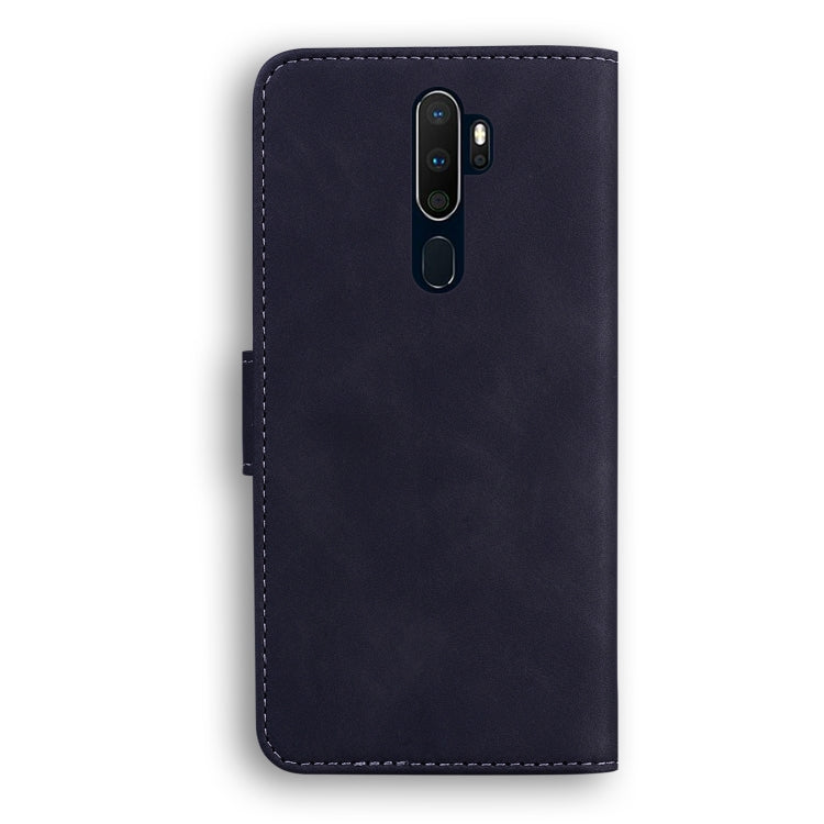 For OPPO A9 2020/A5 2020/A11X Skin Feel Pure Color Flip Leather Phone Case