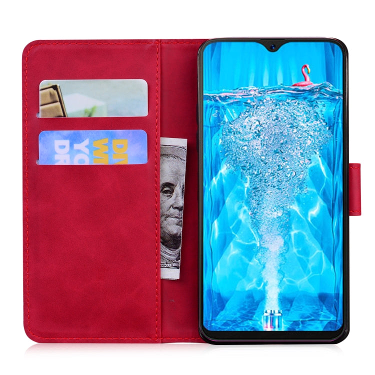 For OPPO F9/F9 Pro/Realme U1 Skin Feel Pure Color Flip Leather Phone Case