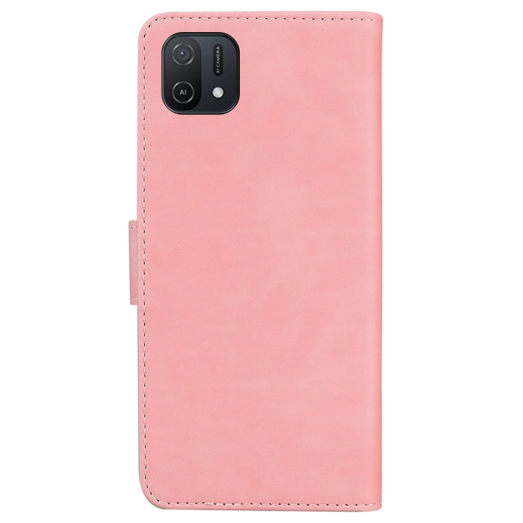 For OPPO A16K Skin Feel Pure Color Flip Leather Phone Case