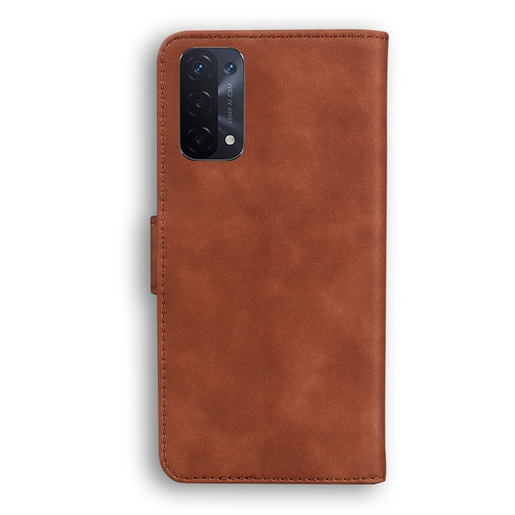 For OPPO A74 5G/A93 5G/A54 5G Skin Feel Pure Color Flip Leather Phone Case
