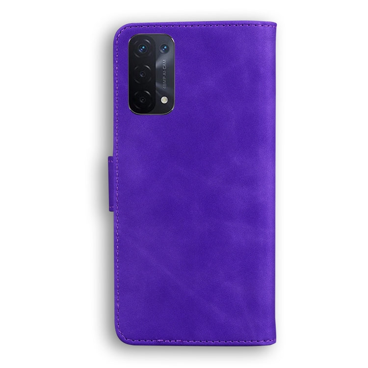 For OPPO A74 5G/A93 5G/A54 5G Skin Feel Pure Color Flip Leather Phone Case