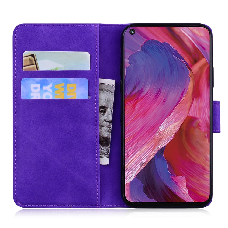 For OPPO A74 5G/A93 5G/A54 5G Skin Feel Pure Color Flip Leather Phone Case