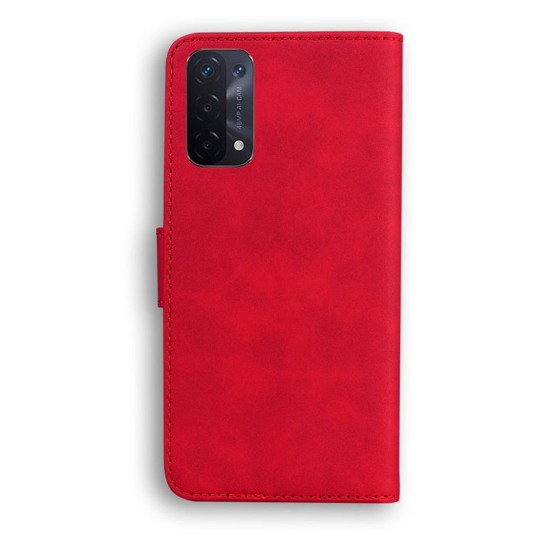 For OPPO A74 5G/A93 5G/A54 5G Skin Feel Pure Color Flip Leather Phone Case