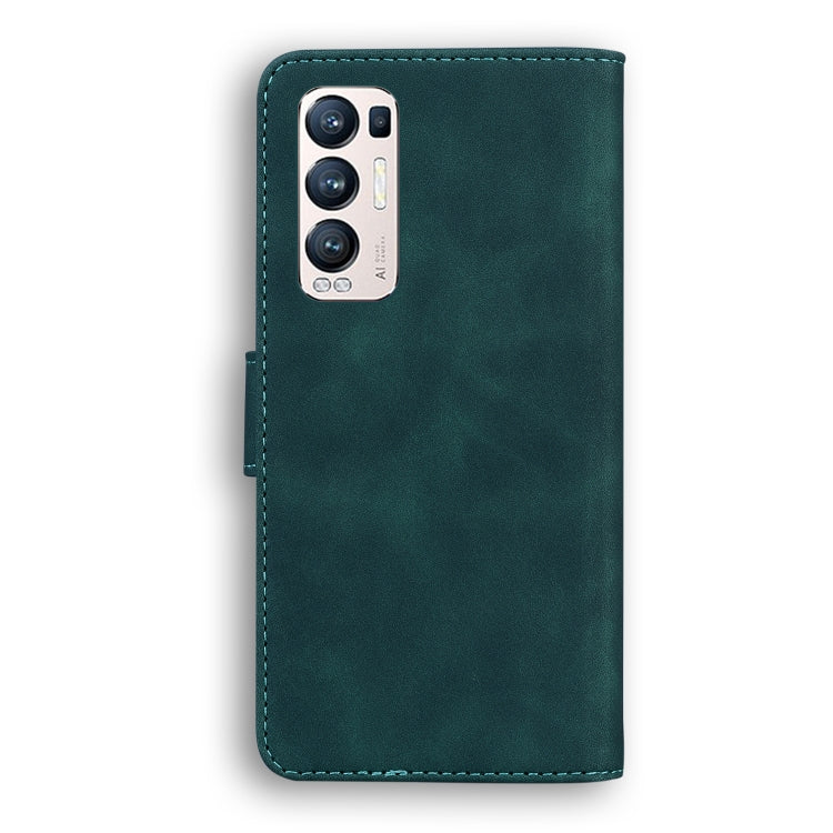 For OPPO Find X3 Neo/Reno5 Pro+ 5G Skin Feel Pure Color Flip Leather Phone Case