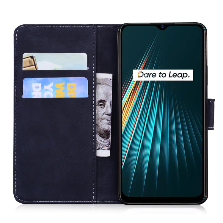 For OPPO Realme 5/5S/6i/5i/Narzo 10/Narzo 10A Skin Feel Pure Color Flip Leather Phone Case