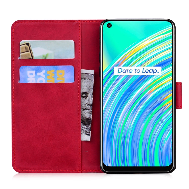 For OPPO Realme 7I/Realme C17 Skin Feel Pure Color Flip Leather Phone Case