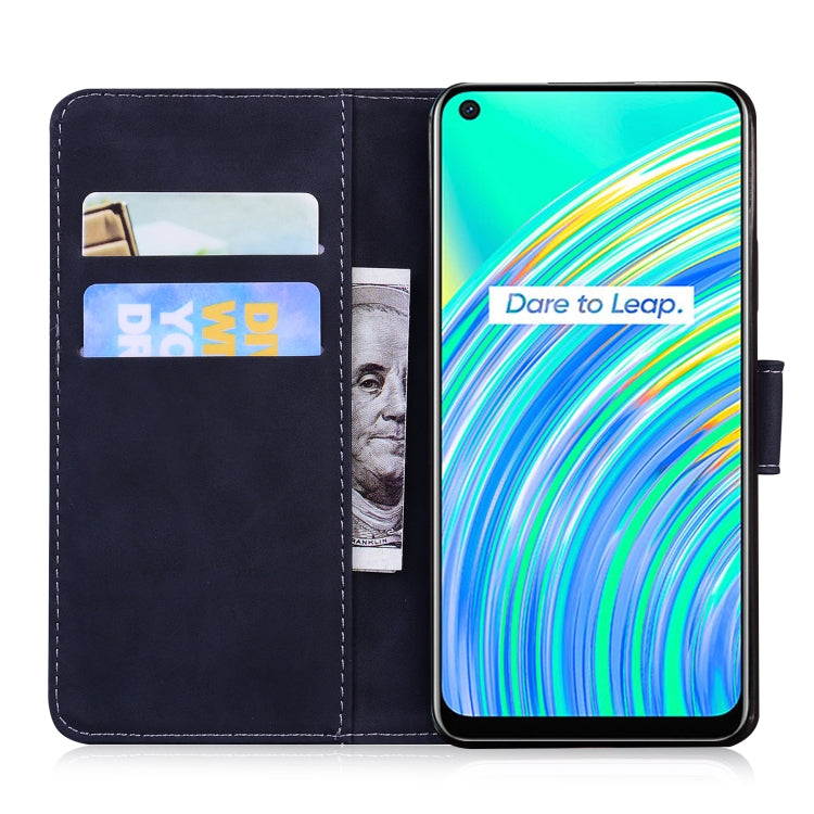 For OPPO Realme 7I/Realme C17 Skin Feel Pure Color Flip Leather Phone Case