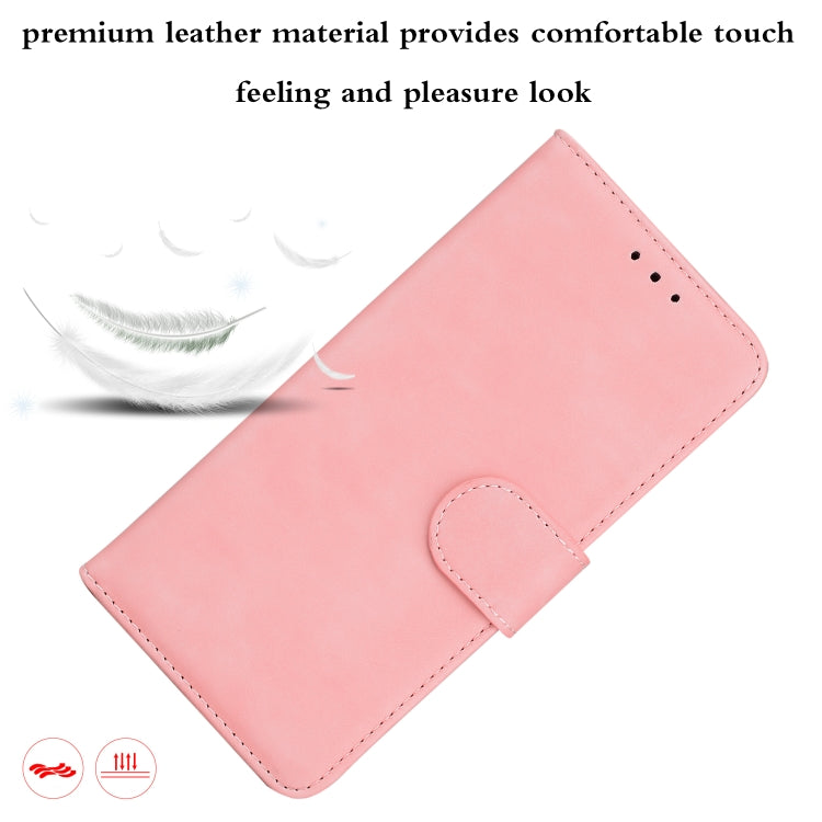 For OPPO Reno4 Lite/F17 Pro/A93/Reno4 F Skin Feel Pure Color Flip Leather Phone Case