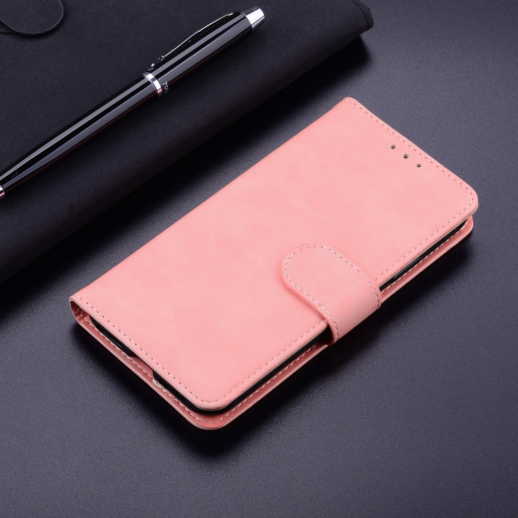 For OPPO Reno4 Lite/F17 Pro/A93/Reno4 F Skin Feel Pure Color Flip Leather Phone Case