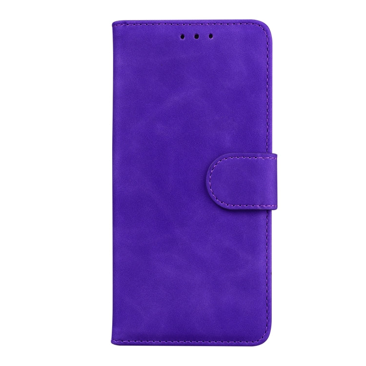 For OPPO Reno4 Lite/F17 Pro/A93/Reno4 F Skin Feel Pure Color Flip Leather Phone Case