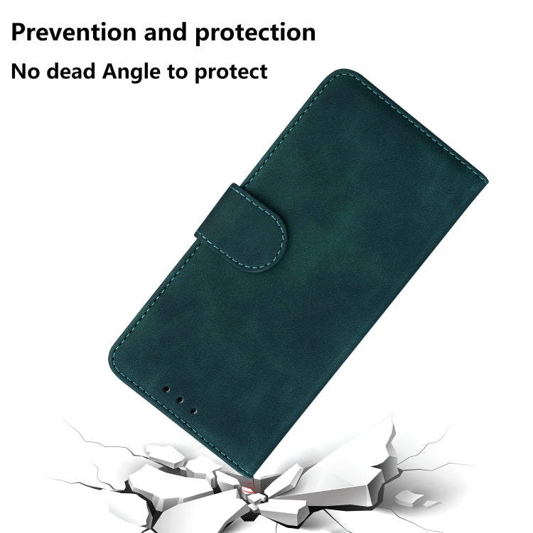 For OPPO Reno4 Lite/F17 Pro/A93/Reno4 F Skin Feel Pure Color Flip Leather Phone Case