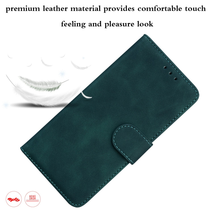 For OPPO Reno4 Lite/F17 Pro/A93/Reno4 F Skin Feel Pure Color Flip Leather Phone Case