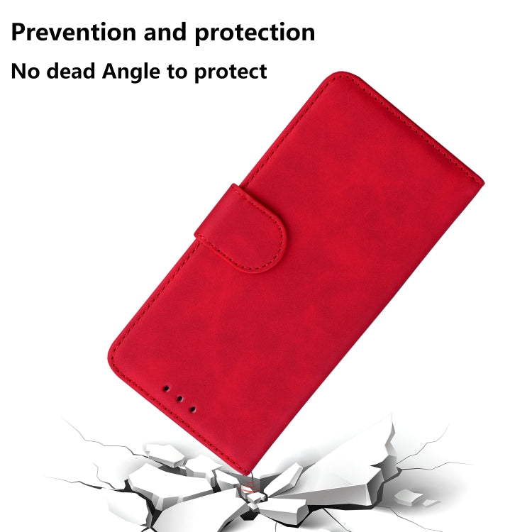 For OPPO Reno4 Lite/F17 Pro/A93/Reno4 F Skin Feel Pure Color Flip Leather Phone Case
