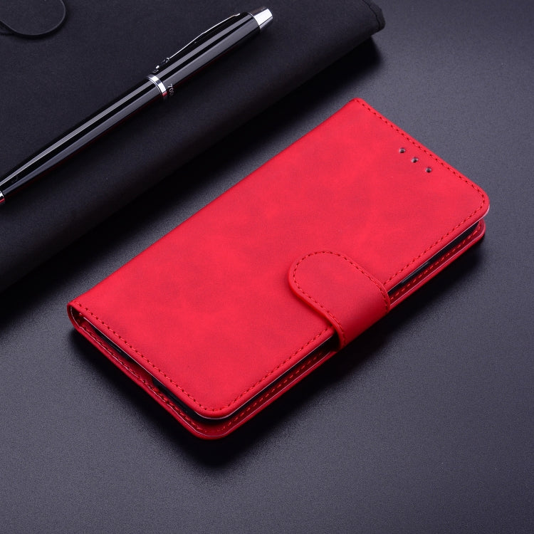 For OPPO Reno4 Lite/F17 Pro/A93/Reno4 F Skin Feel Pure Color Flip Leather Phone Case