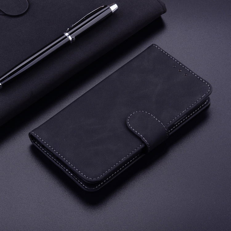 For OPPO Reno4 Lite/F17 Pro/A93/Reno4 F Skin Feel Pure Color Flip Leather Phone Case