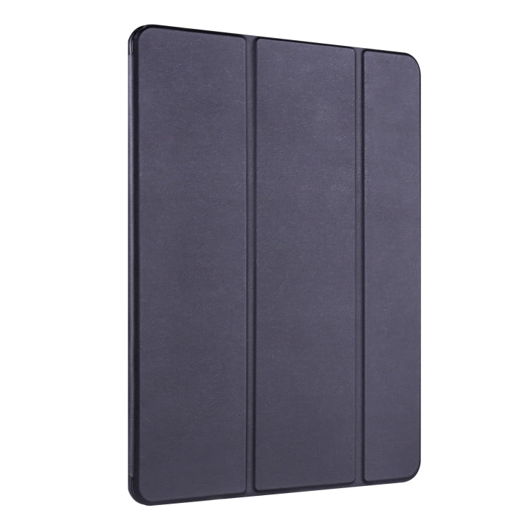 For iPad 10.2 Horizontal Flip Tablet PC PU Leather Case with Three-folding Holder & Pen Slot