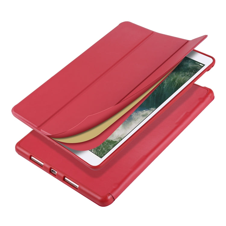 For iPad Pro 10.5 / Air3 10.5 inch Horizontal Flip Tablet PC PU Leather Case with Three-folding Holder & Pen Slot