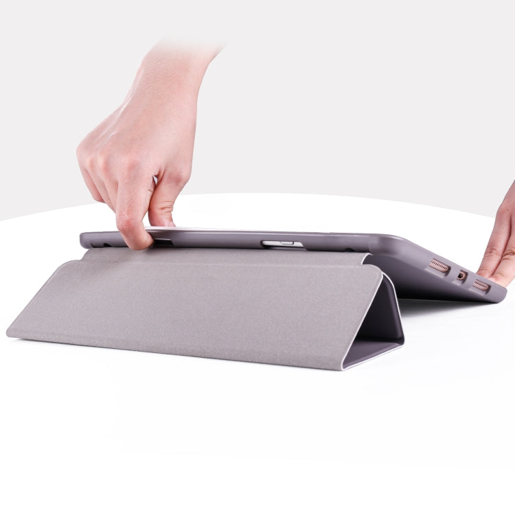 For iPad Pro 10.5 / Air3 10.5 inch Horizontal Flip Tablet PC PU Leather Case with Three-folding Holder & Pen Slot