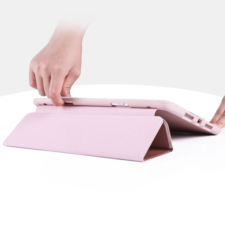 For iPad Pro 10.5 / Air3 10.5 inch Horizontal Flip Tablet PC PU Leather Case with Three-folding Holder & Pen Slot