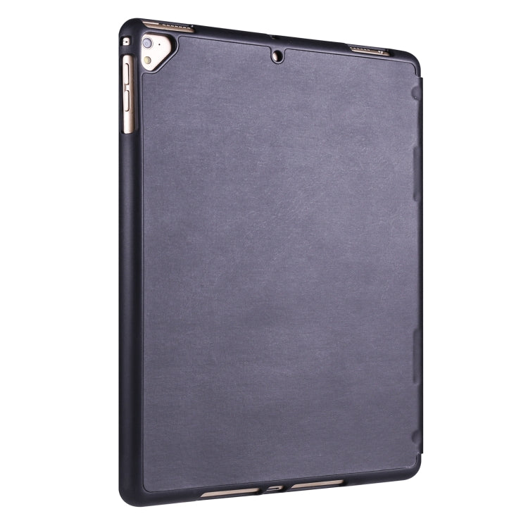 For iPad 9 / 8 / 7 / 6 / 5 Horizontal Flip Tablet PC PU Leather Case with Three-folding Holder & Pen Slot
