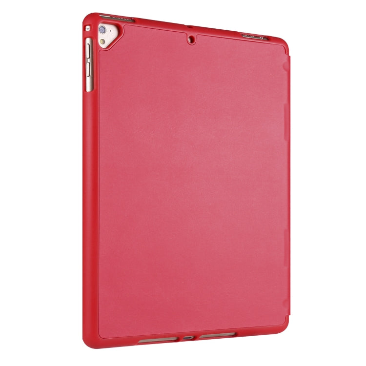 For iPad 9 / 8 / 7 / 6 / 5 Horizontal Flip Tablet PC PU Leather Case with Three-folding Holder & Pen Slot