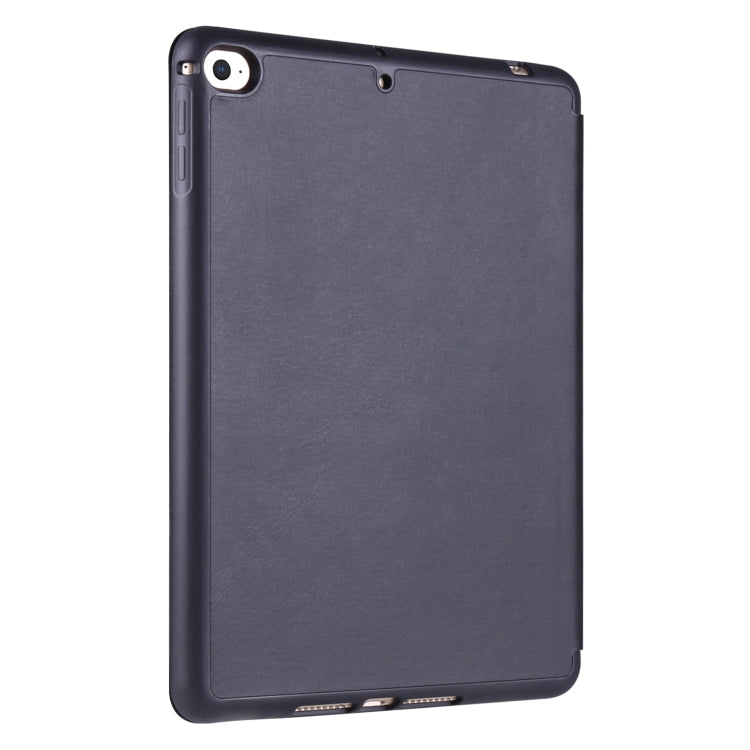 For iPad Mini 5 / 4 Horizontal Flip Tablet PC PU Leather Case with Three-folding Holder & Pen Slot