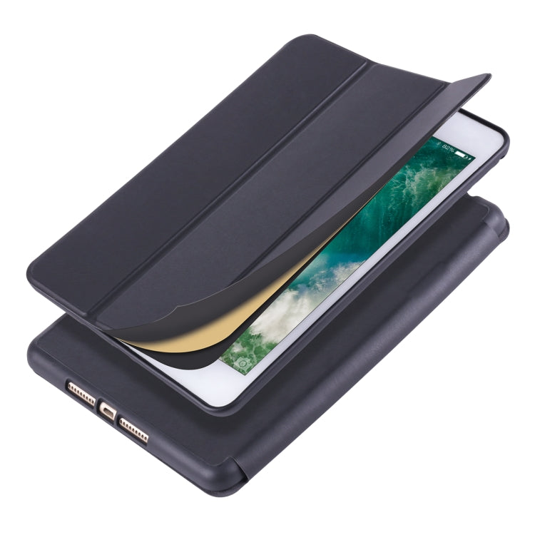 For iPad Mini 5 / 4 Horizontal Flip Tablet PC PU Leather Case with Three-folding Holder & Pen Slot