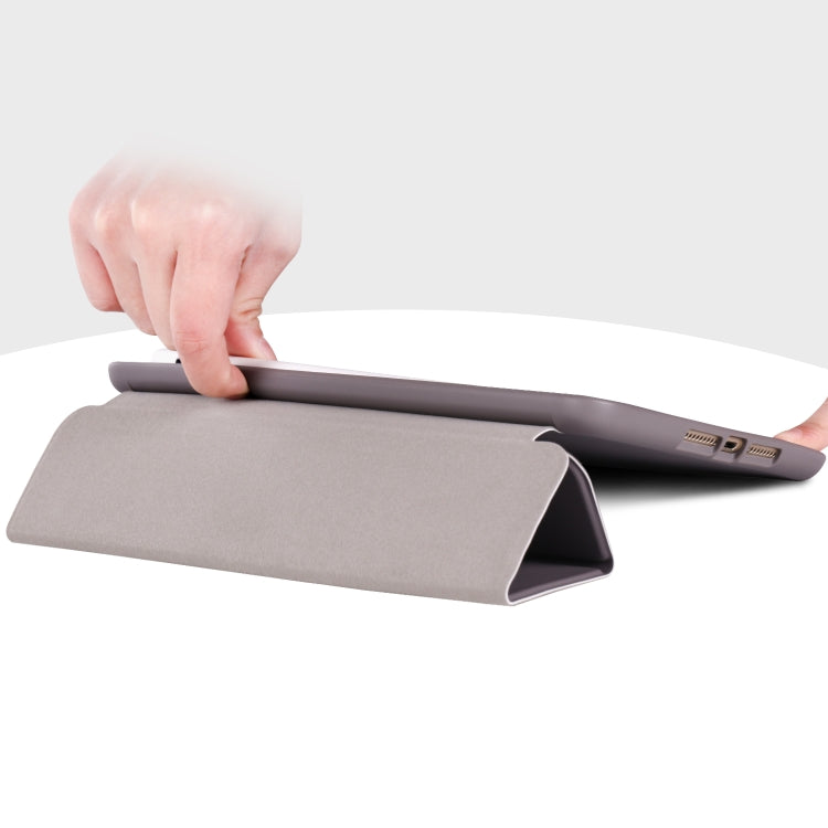 For iPad Mini 5 / 4 Horizontal Flip Tablet PC PU Leather Case with Three-folding Holder & Pen Slot
