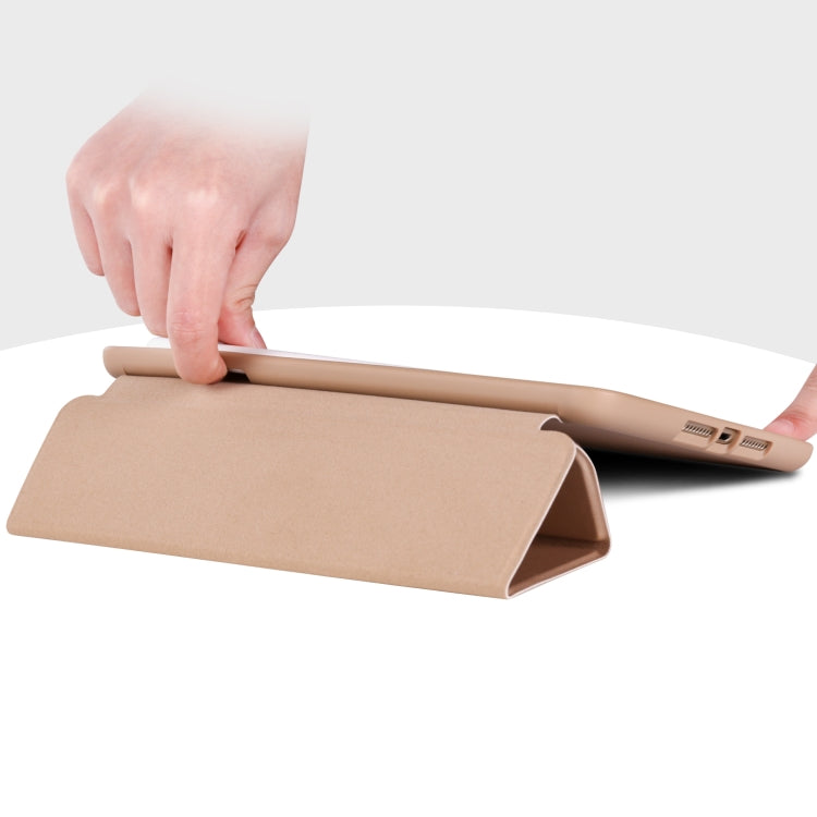 For iPad Mini 5 / 4 Horizontal Flip Tablet PC PU Leather Case with Three-folding Holder & Pen Slot