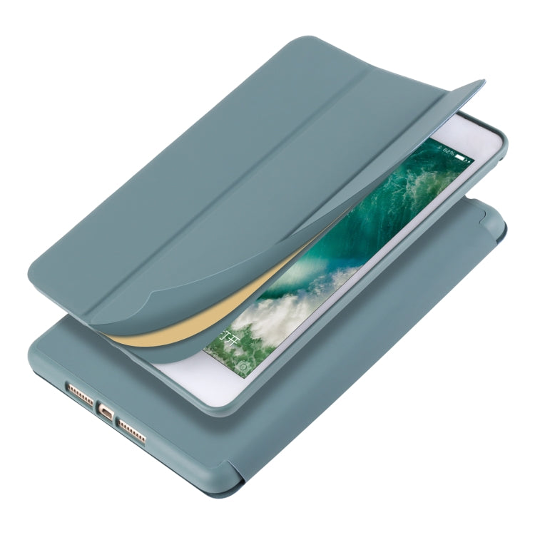 For iPad Mini 5 / 4 Horizontal Flip Tablet PC PU Leather Case with Three-folding Holder & Pen Slot