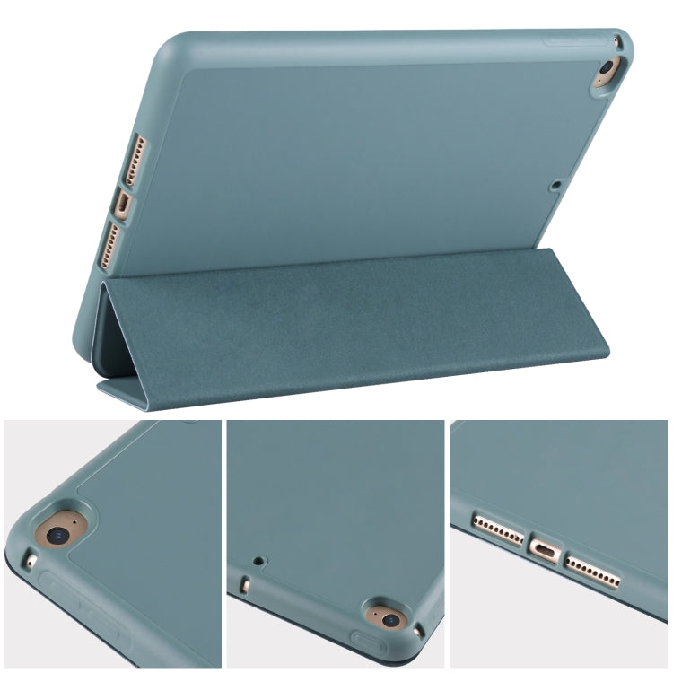 For iPad Mini 5 / 4 Horizontal Flip Tablet PC PU Leather Case with Three-folding Holder & Pen Slot