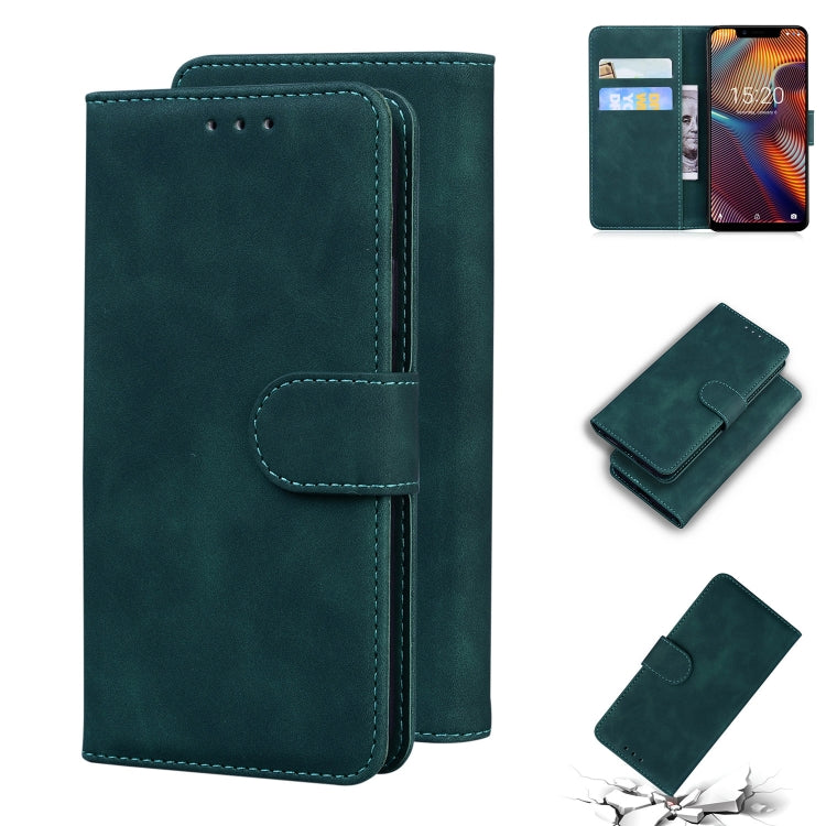 For UMIDIGI A3/A3 Pro Skin Feel Pure Color Flip Leather Phone Case