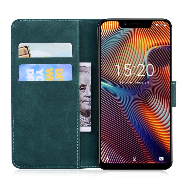 For UMIDIGI A3/A3 Pro Skin Feel Pure Color Flip Leather Phone Case