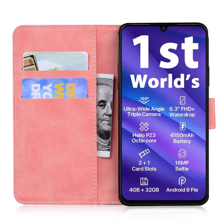 For UMIDIGI A5 Pro Skin Feel Pure Color Flip Leather Phone Case
