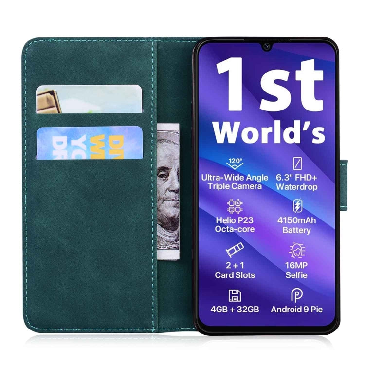 For UMIDIGI A5 Pro Skin Feel Pure Color Flip Leather Phone Case