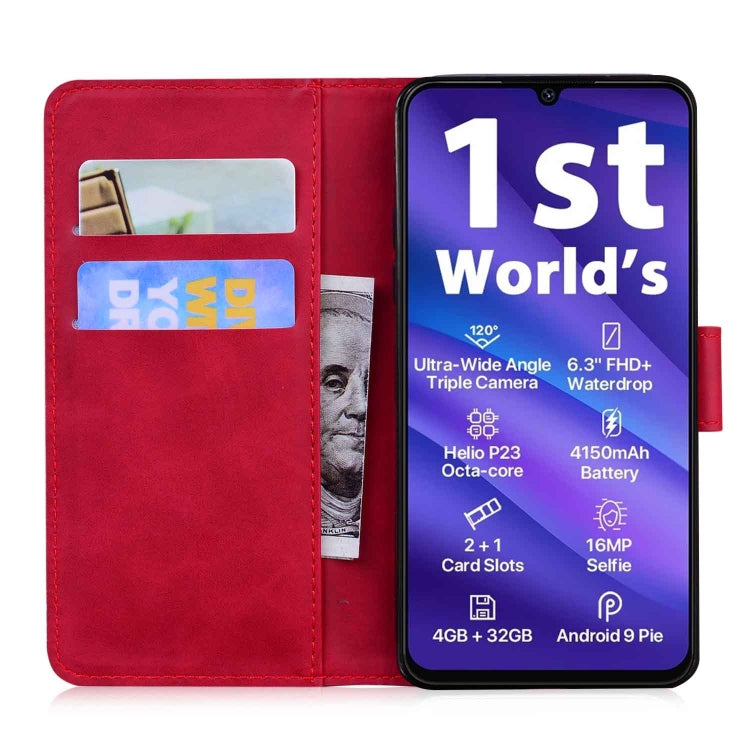 For UMIDIGI A5 Pro Skin Feel Pure Color Flip Leather Phone Case
