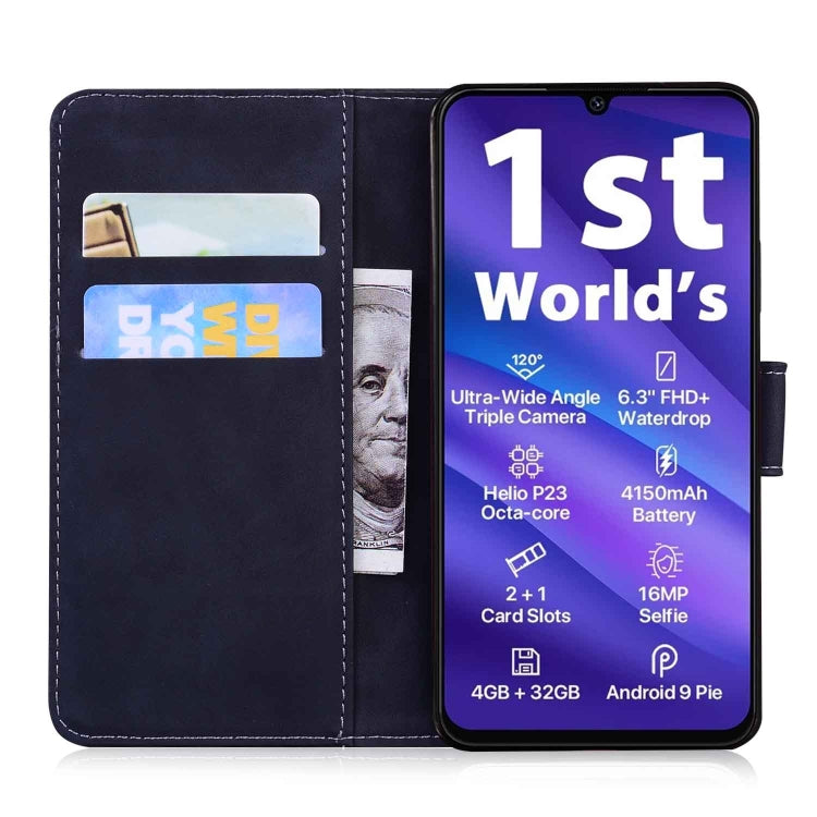 For UMIDIGI A5 Pro Skin Feel Pure Color Flip Leather Phone Case