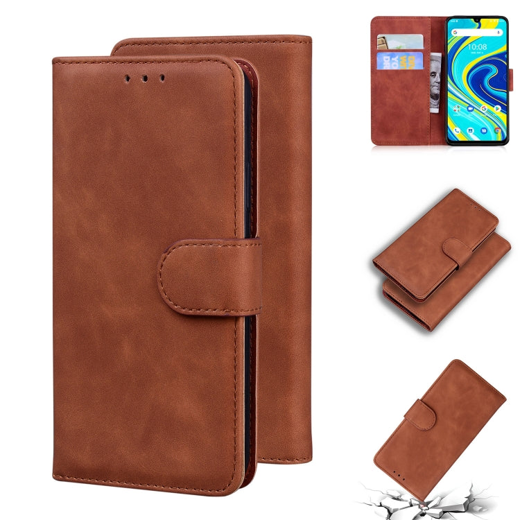 For UMIDIGI A7 Pro Skin Feel Pure Color Flip Leather Phone Case