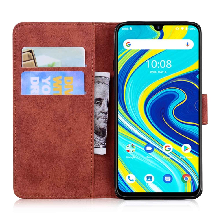 For UMIDIGI A7 Pro Skin Feel Pure Color Flip Leather Phone Case
