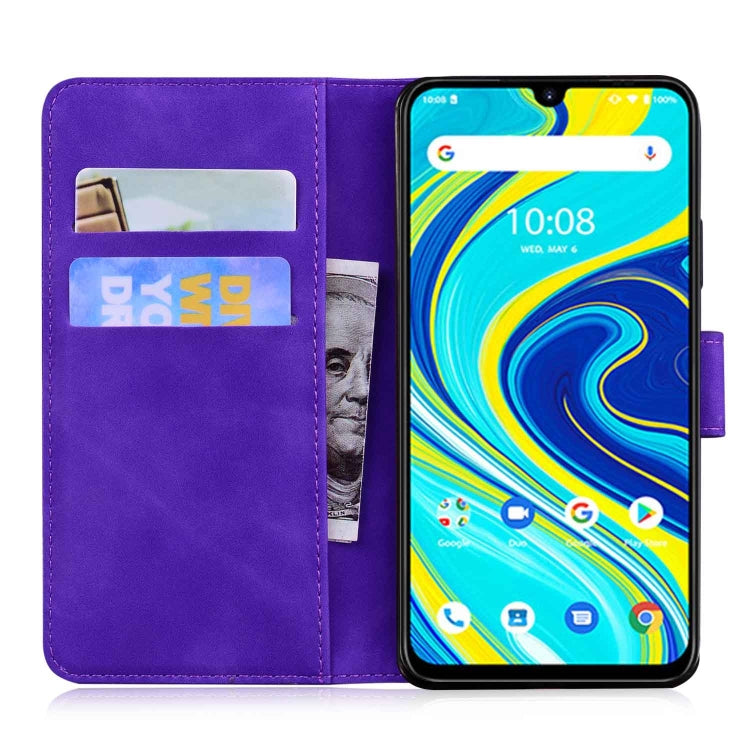 For UMIDIGI A7 Pro Skin Feel Pure Color Flip Leather Phone Case