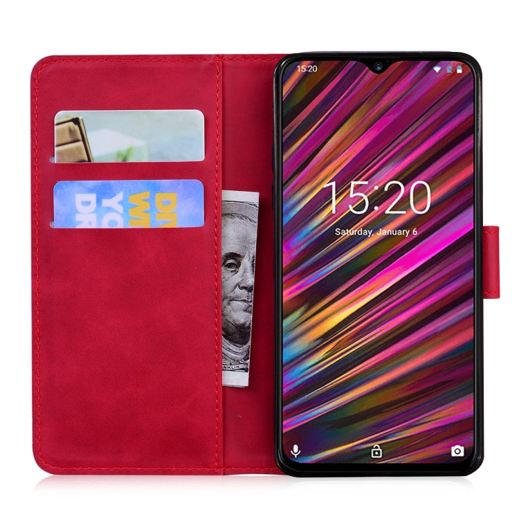 For UMIDIGI F1 Skin Feel Pure Color Flip Leather Phone Case
