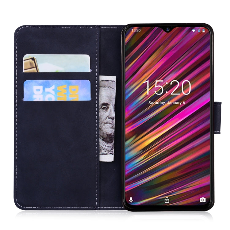 For UMIDIGI F1 Skin Feel Pure Color Flip Leather Phone Case
