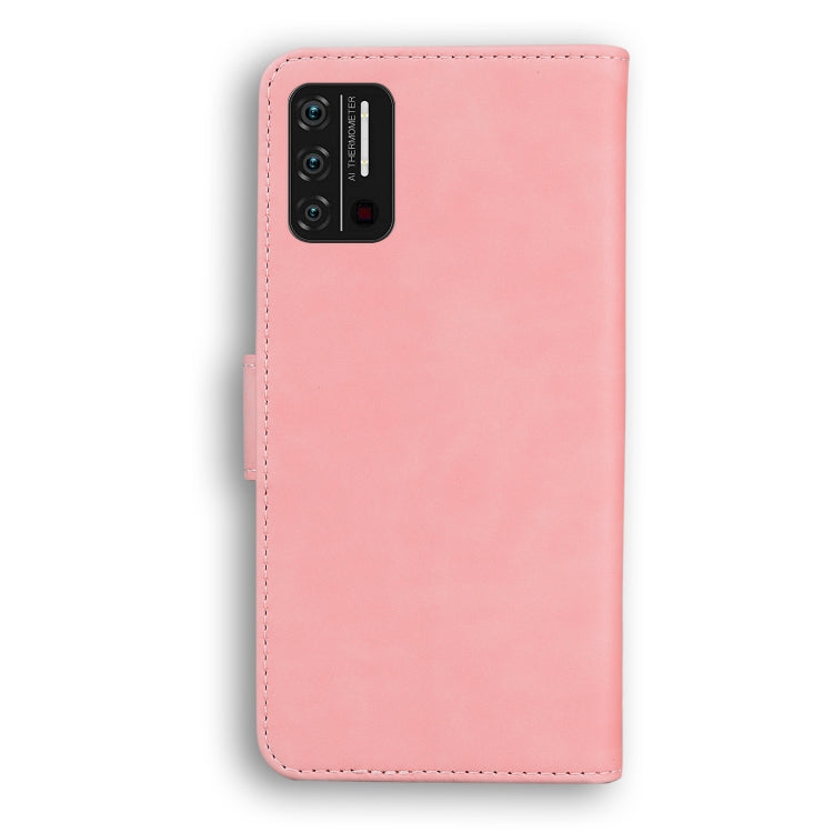 For UMIDIGI A7S Skin Feel Pure Color Flip Leather Phone Case
